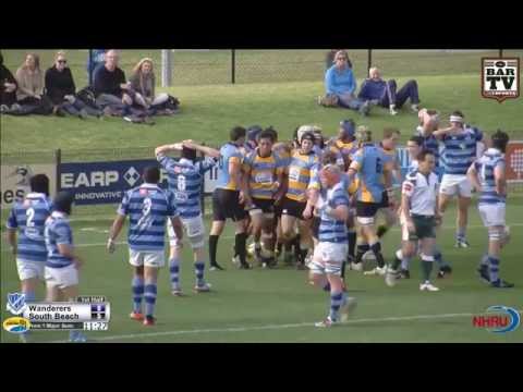 2014 NHRU Major Semi Final Premier 1 Highlights - Wanderers v Southern Beaches