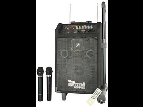 ahuja portable amplifier with microphone