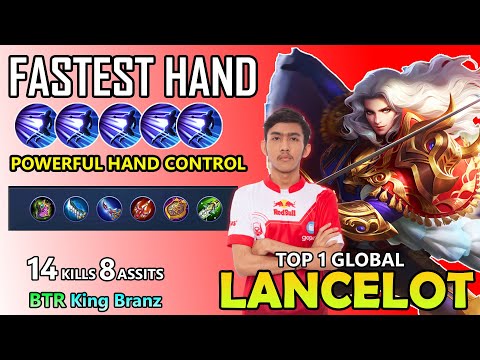 FASTEST HAND!! LANCELOT BEST BUILD - TOP 1 GLOBAL LANCELOT S14 BY BTR KING Branz