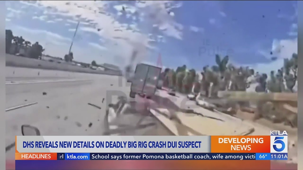 Big rig driver in deadly Ontario crash in the U.S. illegally, DHS says