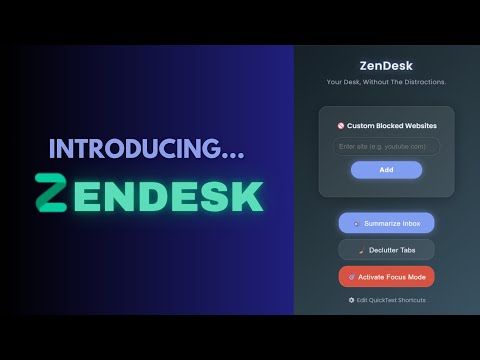My First Hackathon | ZenDesk Showcase