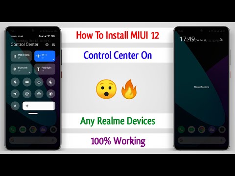 How To Install MIUI 12 Control Center On Any Realme Devices | MIUI 12 Control Center Download ~ 😀❤️