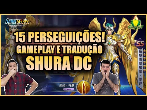 GAMEPLAY e TRADUÇÃO do SHURA DIVINO no SERVER de TESTE - Saint Seiya Awakening