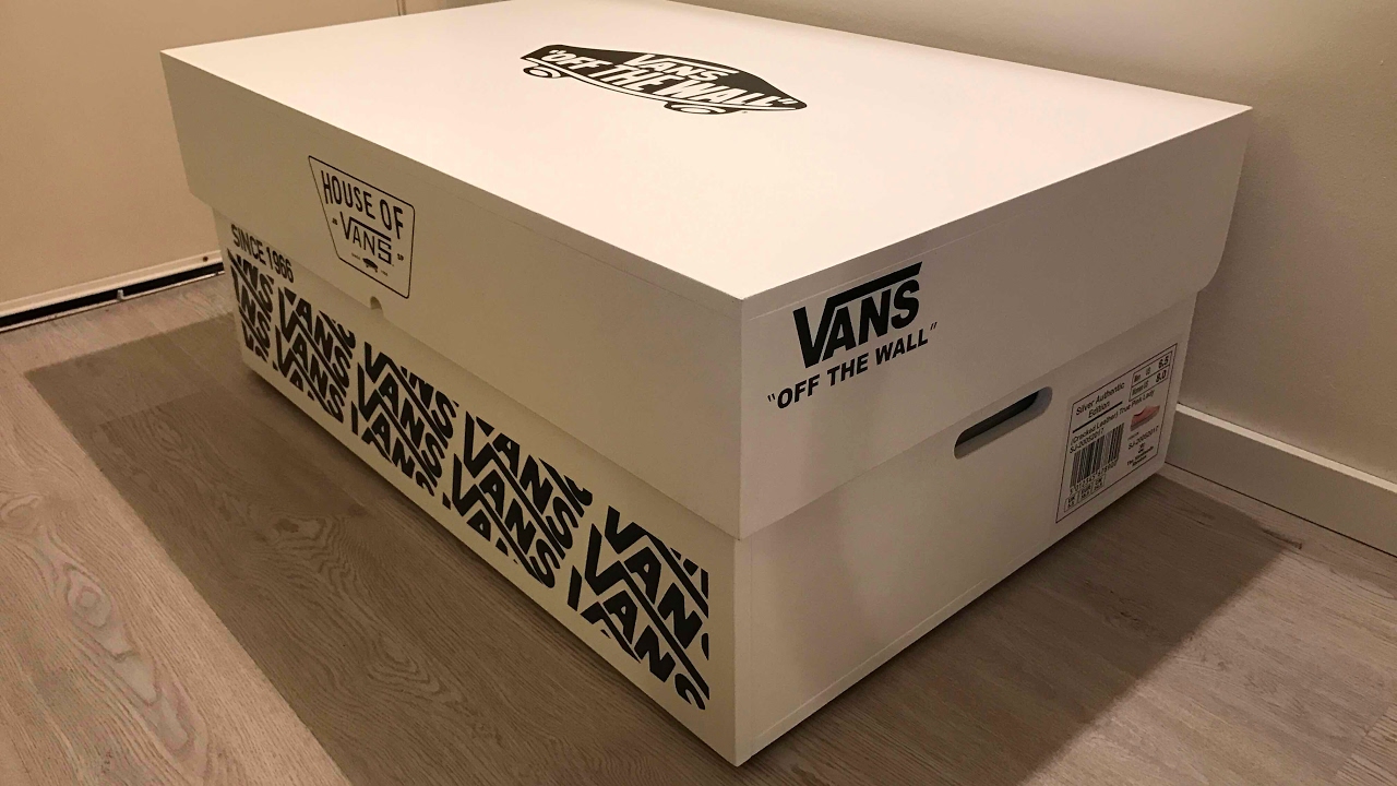DIY Cómo hacer Zapatero, caja de zapatos Vans / Giant Vans Sneaker box