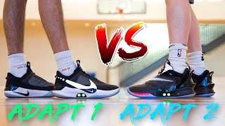 The Original Nike Adapt BB vs The New Nike Adapt BB 2.0! | Comparing Auto Lacing Sneakers!