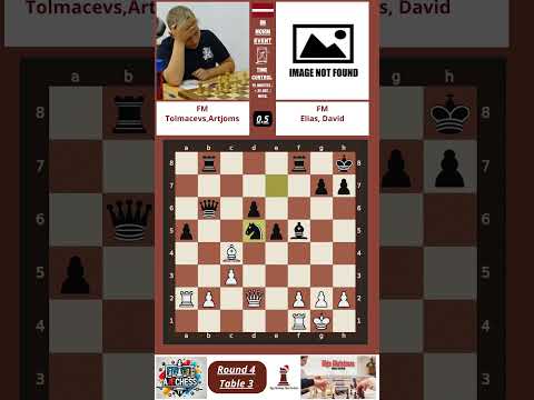 ♟️(FM) Tolmacevs,Artjoms 0,5 (FM) Elias, David