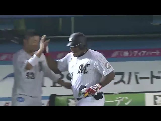 【6回裏】怪力!! マリーンズ・デスパイネ 逆方向へ第24号ソロ!! 2016/8/30 M-Bs
