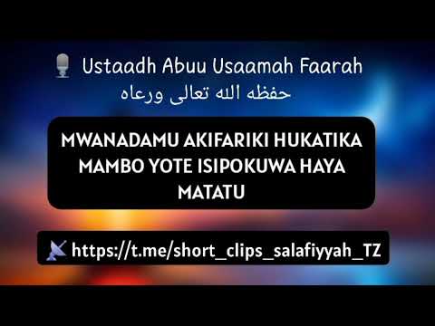 MAMBO MATATU YENYE KUENDELEA BAADA YA MAUTI