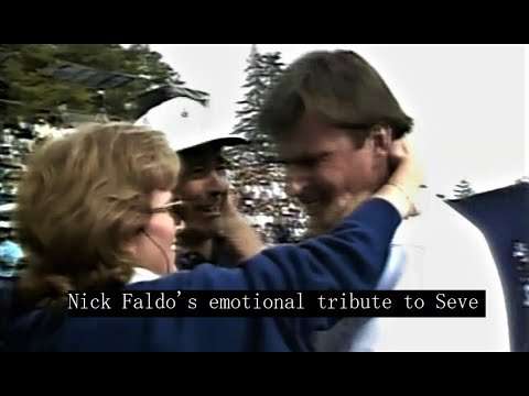 Golf Nick Faldo emotional tribute to Seve Ballesteros Ryder Cup emotivo homenaje a Seve Ballesteros