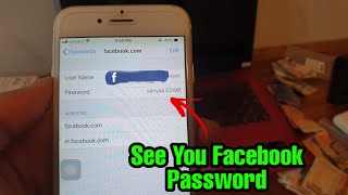 iPhone 6 See your Facebook password when you forgot