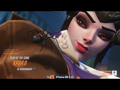 POTG! KABAJI WIDOW + SOLDIER 76 + SOMBRA + TRACER OVERWATCH 2 SEASON 7 GAMEPLAY