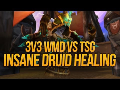 3v3 Warrior Mage Druid Arenas - FIGHTING TSG STILL HURTS (RESTO DRUID GAMEPLAY)