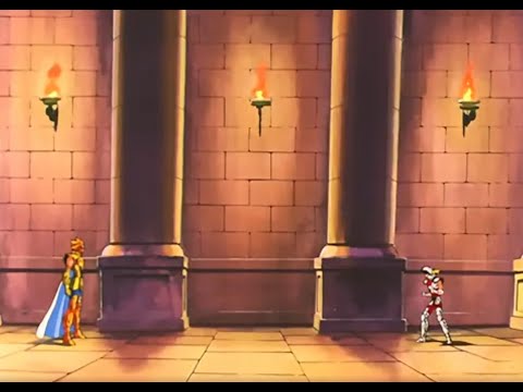 Seiya llega a la casa de Leo y es atacado por Aioria - Saint Seiya - Caballeros del Zodiaco