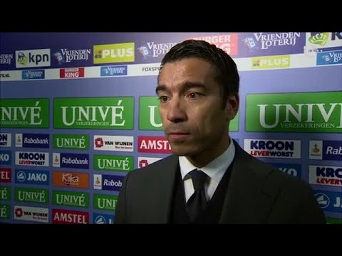 Giovanni van Bronckhorst na afloop van sc Heerenveen - Feyenoord