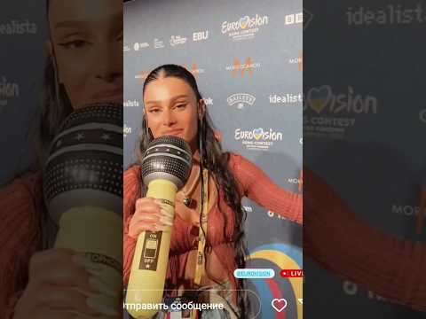 Thumbnail for Brunette big microphone. to backstage of Eurovision song contest2023 #eurovision2023 #brunette by brunette