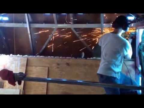 Bus Conversion Tiny House #17 Roof Raise - Cutting Frame