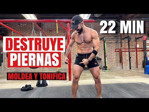 Destroy Your Legs at Home (22 Minutes) Leg Toning Routine