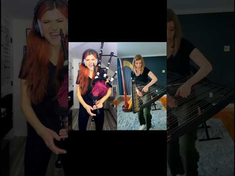 Thunderstruck bagpipe and harp duet with @HarpistKT