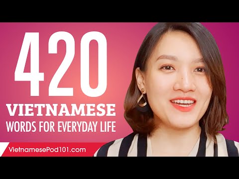420 Vietnamese Words for Everyday Life - Basic Vocabulary #21