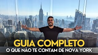 ROTEIRO DE NOVA YORK Pelo menos 3 dias, dicas de: comida, pontos turísticos, economizar e hospedagem