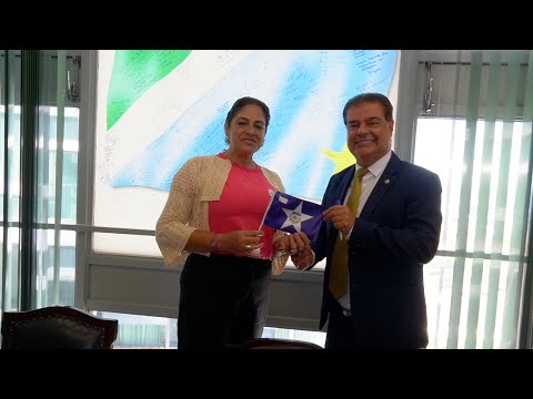 Bastidores de Brasília | Prefeita de Laguna Carapã visita gabinete do senador Nelsinho Trad