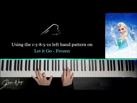 Using the 1-5-8-5-10 left hand pattern on Let It Go