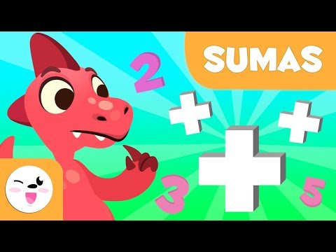 Sumas para niños - Aprende a sumar con Dinosaurios - Matemáticas para niños