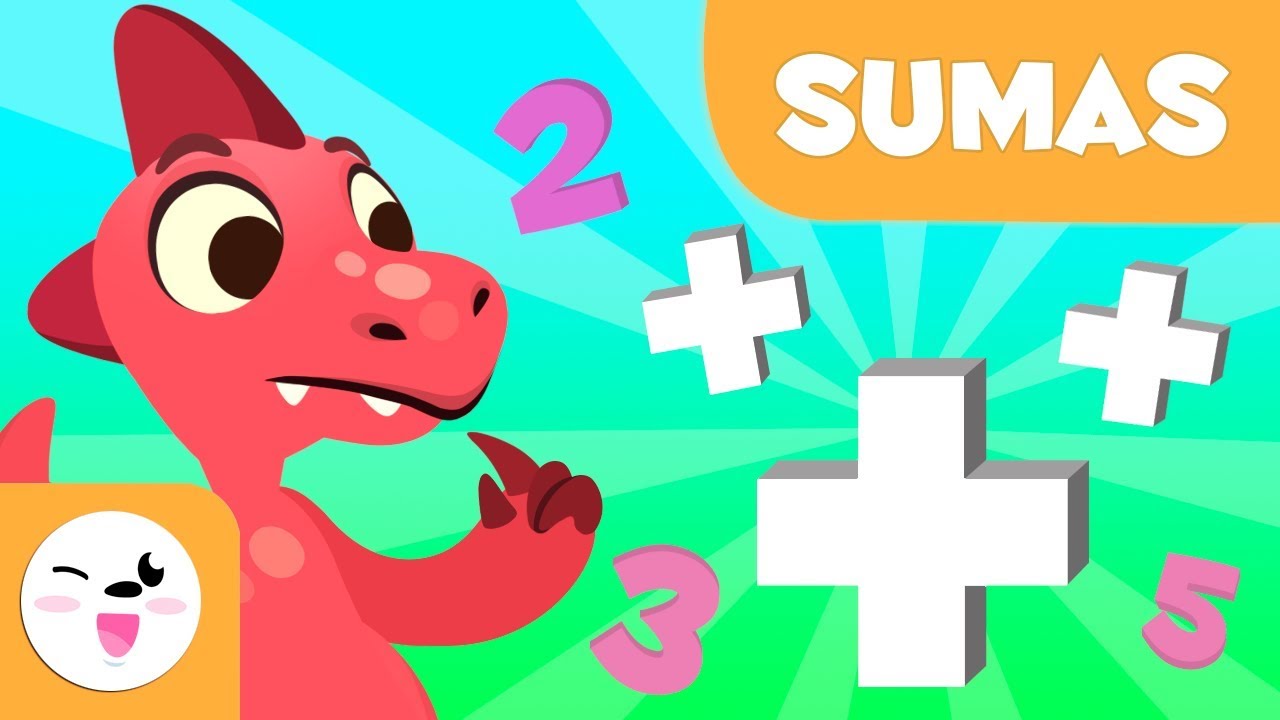 Sumas para niños - Aprende a sumar con Dinosaurios - Matemáticas para niños