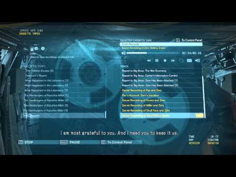 Secret Recording of Zero Visiting Snake - Metal Gear Solid V: The Phantom Pain