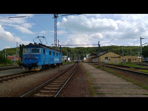 Pn 52793 Praha Vršovice - Ústí nad Labem | ČDC | Loko řady 123 | Ze stanoviště strojvedoucího