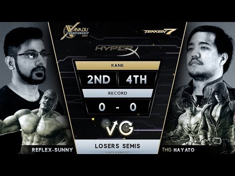 XCS FGC Finals Tekken 7 - Reflex-Sunny (Bryan) Vs. THG | Hayato (Jin) T7 Losers Semis