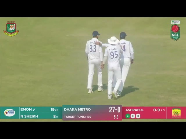 Highlights | Day 03 | Chattogram vs Dhaka Metro | SKS, Rajshahi