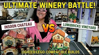 ULTIMATE Winery Build Battle! Insoon Chateau vs. Lumibricks Vineyard Estates (LEGO Compatible)