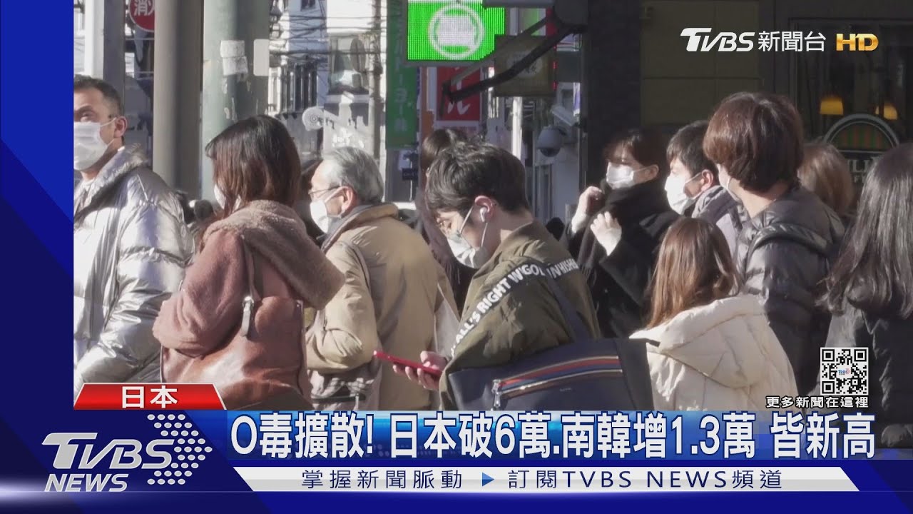 O毒擴散！日本確診破6萬、南韓增1.3萬　皆創新高