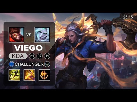 Viego vs Wukong Jungle - EUW Challenger - Patch 25.15 Season 15