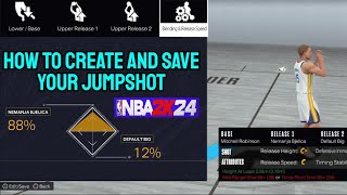 How to create and save your jumpshot (NBA 2k24 Current Gen)