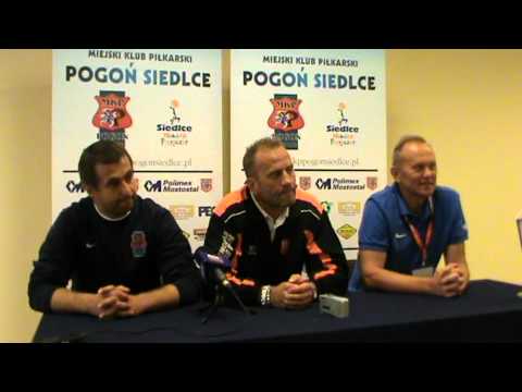 Konferencja po meczu Pogoń Siedlce - Concordia Elbląg