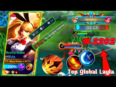 X2 Maniac !! 3 Minute Get Maniac Layla - Build Top 1 Global Layla ~ MLBB