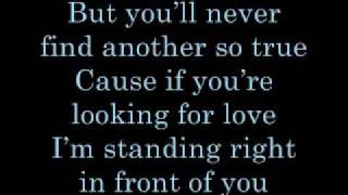 Keith Urban Standing Right In Front Of You Lyrics