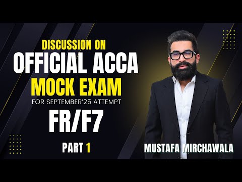 ACCA FR Pre Mock September 2025 | Section A Solutions, IAS 16 & Exam Tips