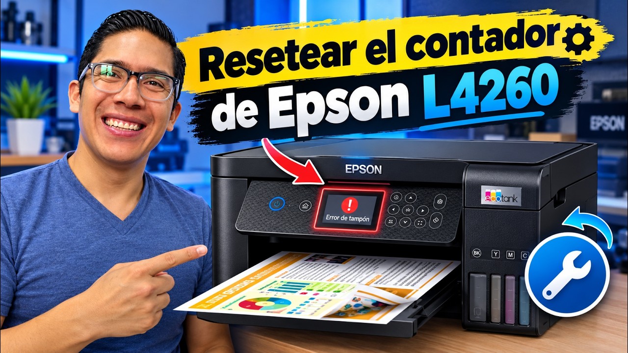 Resetear contador de Epson L4260 super fácil y práctico.