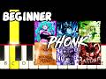9 Famous Phonk Songs Slow Easy Piano Tutorial Melody Only Beginner
