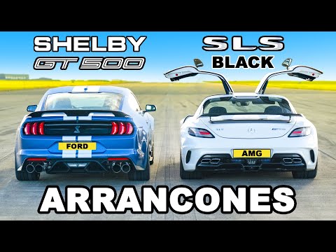 AMG SLS Black Series vs Mustang Shelby GT500: ARRANCONES