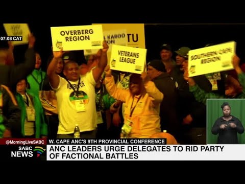 Western Cape ANC leaders urge delegates to rid party of factional battles