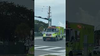 Miami Dade Fire Rescue Ambulance Responding #miami #firerescue #ambulance #emergency #florida #reels