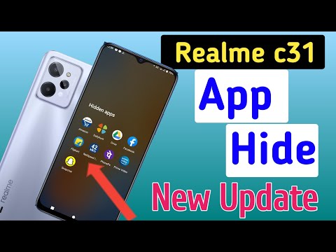 How to apps hide in realme c31/realme c31 me app hide setting kaise kare,realme c31 New update