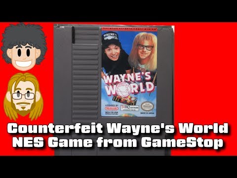 FAKE Wayne's World NES Cart from GameStop - #CUPodcast