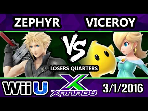 S@X 139 - DG | Zephyr (Cloud) Vs. Viceroy (Rosalina) SSB4 Losers Quarters - Smash Wii U - Smash 4