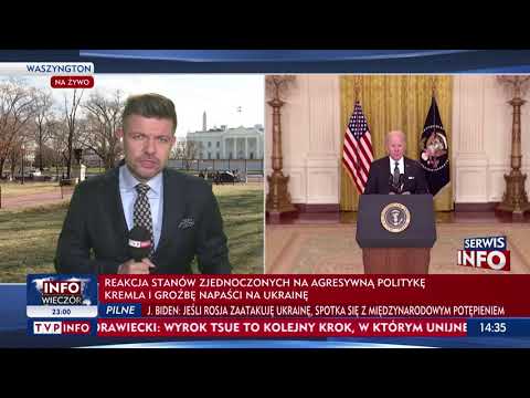 Prezydent Joe Biden o możliwej agresji rosyjskiej na Ukrainę. Relacja red. Rafała Stańczyka