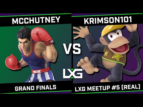 lxg meetup #5 (real) - GRAND FINALS - McChutney (Little Mac/Chrom) vs Krimson101 (Diddy Kong)